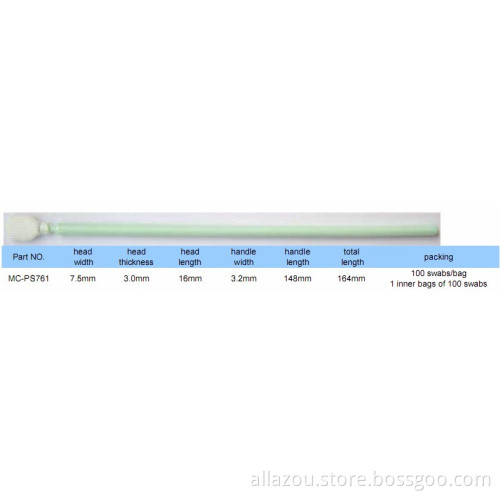 Long Handle Cleanroom Polyester Swabs MC-PS761 With Flexible